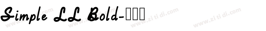 Simple LL Bold字体转换